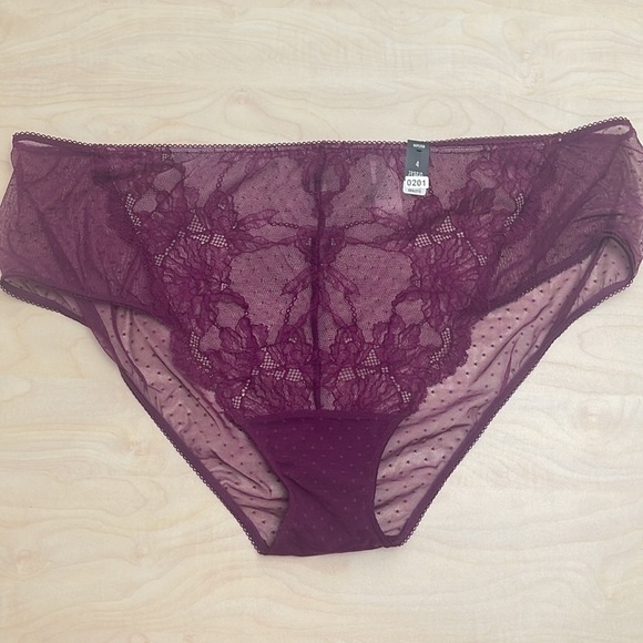 3 for $40 TORRID NWT DOT LACE HIPSTER PANTY WITH KEYHOLE BACK 0201 - Picture 7 of 9